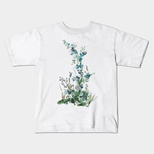 Forget-me-not watercolor Kids T-Shirt